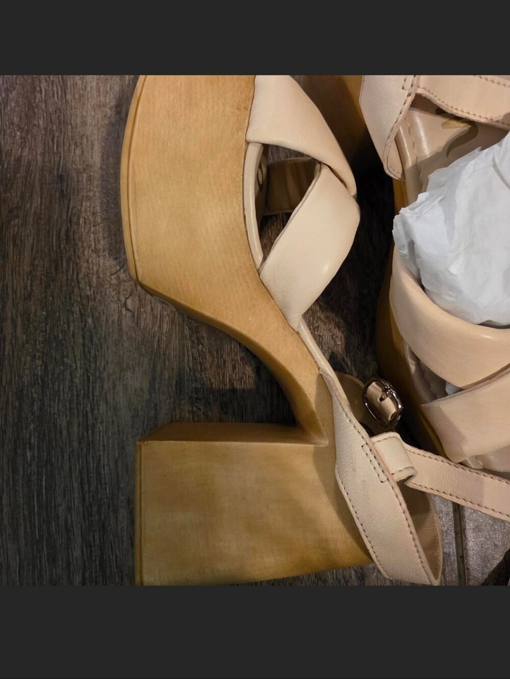 Sam Edelman Suzannah Leather Platform Sandals - Picture 8 of 9